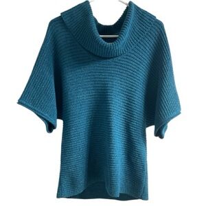 Coldwater Creek Teal Cowl Neck Sweater Size M 10-12‎